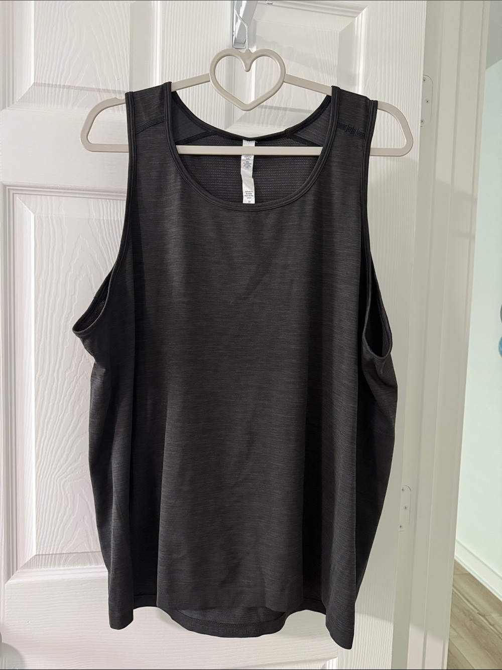 lululemon athletica Black Performance Scoop-Neck Tank